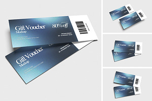 Gift Voucher Mockup, an Advertising Mockup by swsi-studio