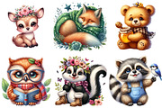 Sweet Forest Friends, Baby Animals, an Illustration by Watercolor design (Thumbnail 3 of 4)