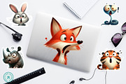 Shocked Animal Clipart Bundle, an Animal Illustration by Traveling Designer (Thumbnail 6 of 6)