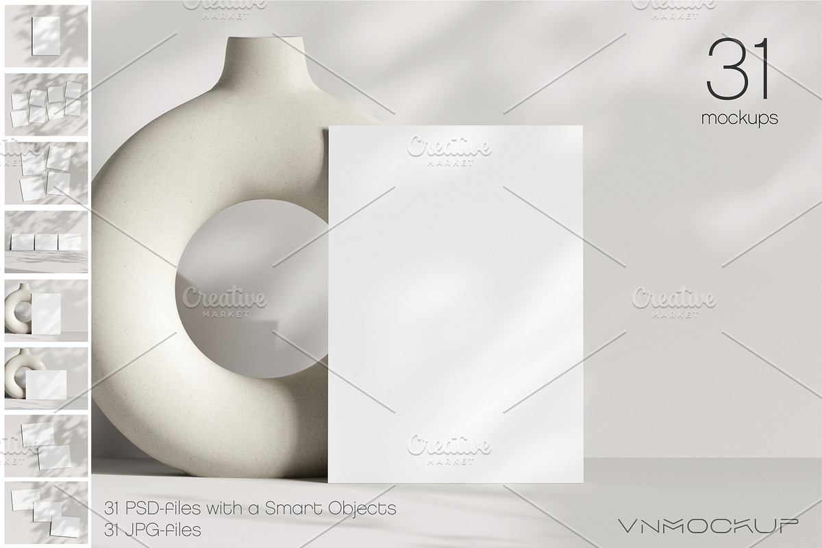 Card Mockup Bundle - 31 Mockups, a Print Template by VNmockup (Photo 1 of 9)