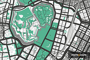 Tokyo Map – Regular / Mint, an Illustration by MetroMaps (Thumbnail 2 of 3)