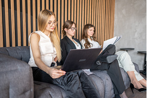 Businesswomen working together on, a Business Photo by undrey