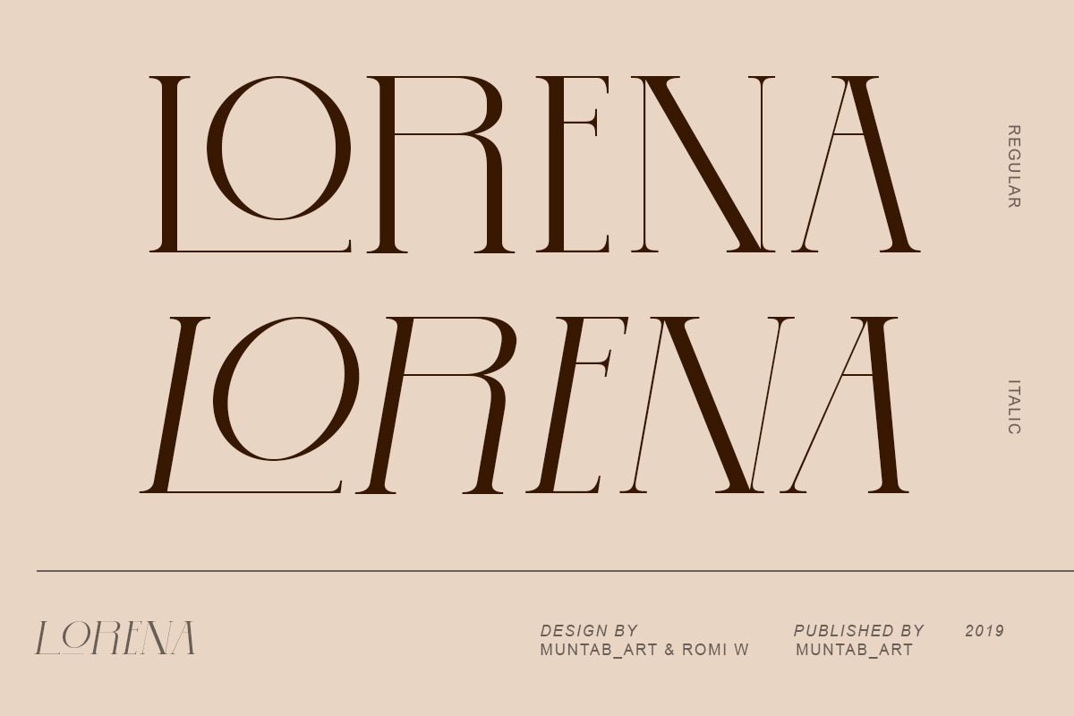 Lorena | Modern Serif Font preview 8