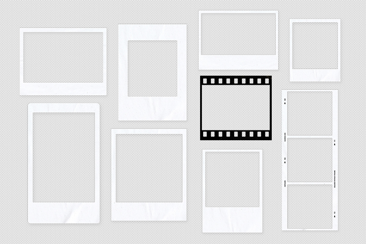Polaroid Frames PNG Overlay, a Graphic by dailygraphic (Photo 2 of 2)