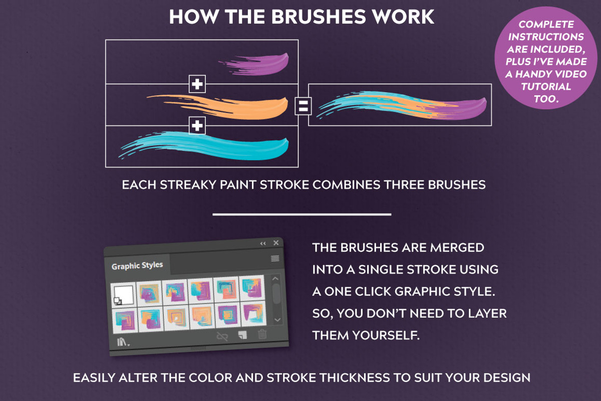 Multi-color, Mixed Paint Brushes preview 6