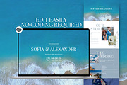 Squarespace Blue Wedding Website, a Squarespace Template by Sofia Designs (Thumbnail 2 of 7)