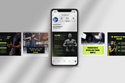 Canva Gym & Fitness Instagram Post, a Social Media Template by TheBrightGrap (Thumbnail 12 of 17)