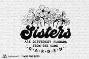 Sister SVG, Sisters are Flowers SVG, an Object Graphic by Applied Arts (Thumbnail 1 of 10)