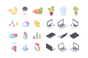 Isometric icons for business, an Outline Icon by Boyko Pictures (Thumbnail 8 of 8)