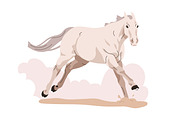 Race horses, stallions running set, an Animal Illustration by Good Studio (Thumbnail 3 of 7)