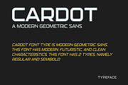 Cardot - A Modern Geometric Font, a Sans Serif Font by Marvadesign (Thumbnail 2 of 6)