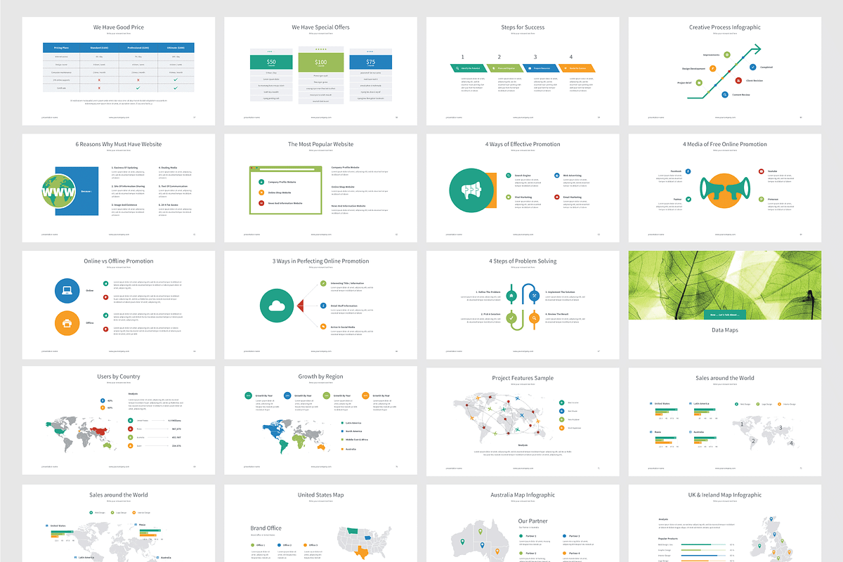 Amazing PowerPoint Template, a Presentation Template by Shafura
