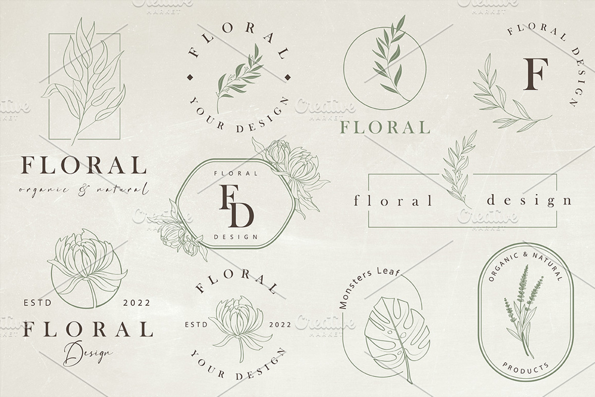 Minimal Logo Kit, a Branding & Logo Template by Garden in frame (Photo 2 of 11)