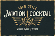 Aviation Cocktail Font + BONUS, a Blackletter Font by VozzyStock (Thumbnail 5 of 10)