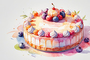 Colorful Pastry Clipart Set, an Illustration by hafijul (Thumbnail 7 of 9)