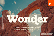 Wonder, a Serif Font by Fenotype (Thumbnail 1 of 15)