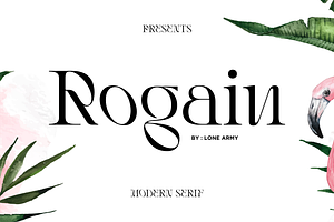 Rogain - Modern Serif