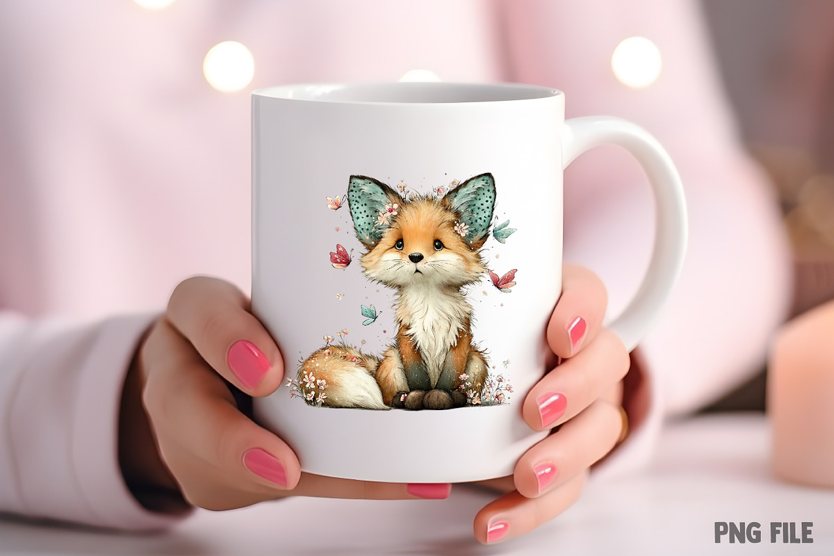 Whimsical Spring Fox Clipart, an Illustration by Craft Nest (Photo 8 of 11)