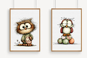 Whimsical Easter Owl Clipart, an Illustration by Libby Wishes (Thumbnail 3 of 8)