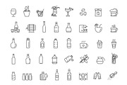 Drinks line icons collection, an Outline Icon by Tettygreen (Thumbnail 3 of 4)