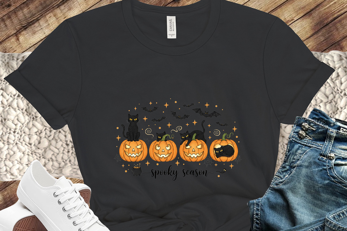 Spooky Season PNG Halloween Pumpkin, an Illustration by designcity5 (Photo 6 of 8)