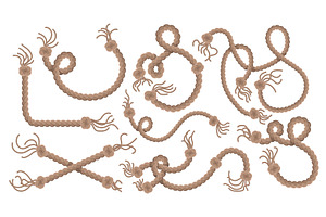 Set of hanging ropes with, an Object Illustration by Things for designers