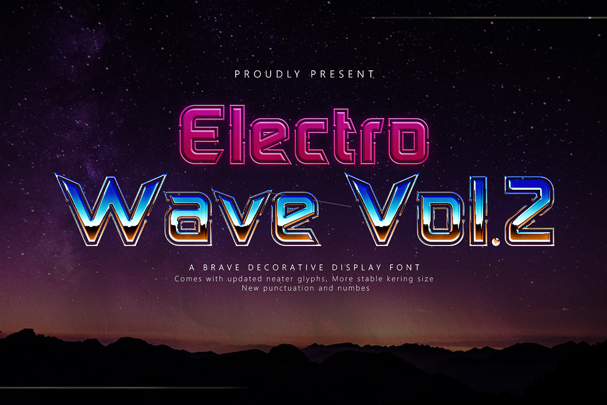 Electro Wave Vol.2, a Sans Serif Font by JamalCreativeStudio (Photo 1 of 8)