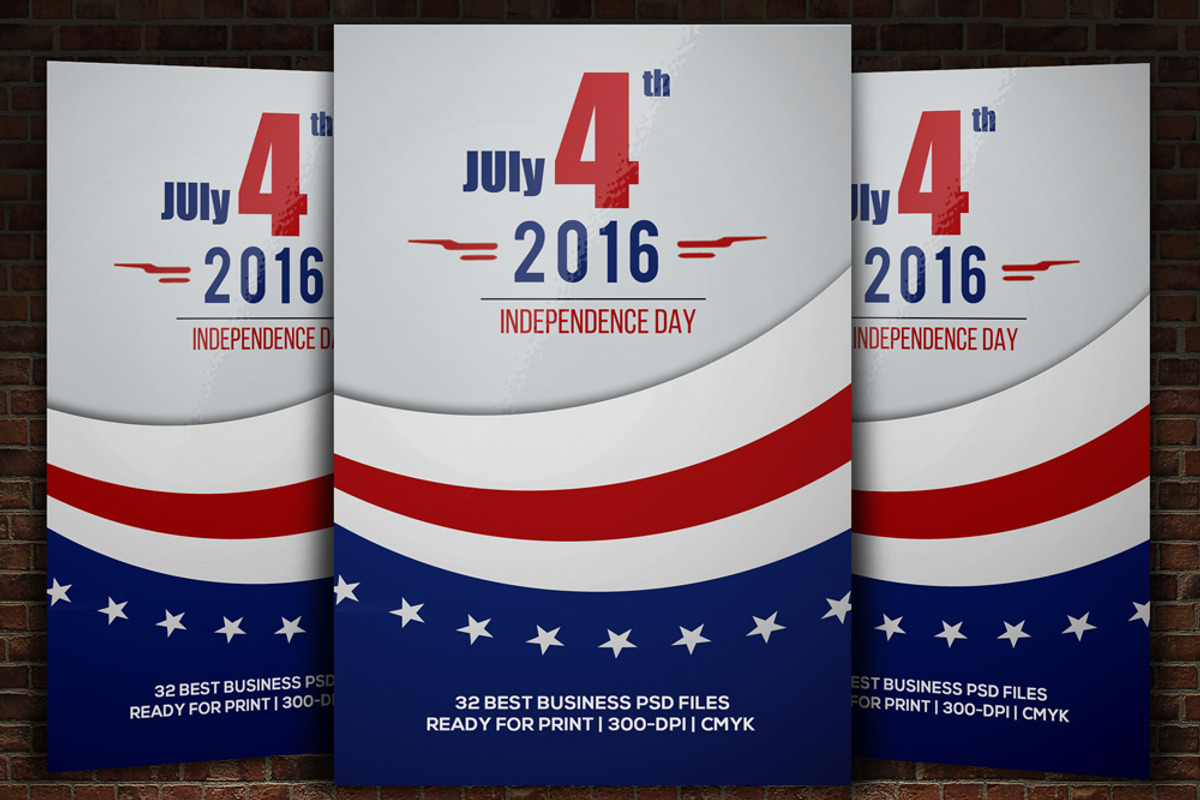 Independence Day 4th July Flyer, a Flyer Template by Psd Templates