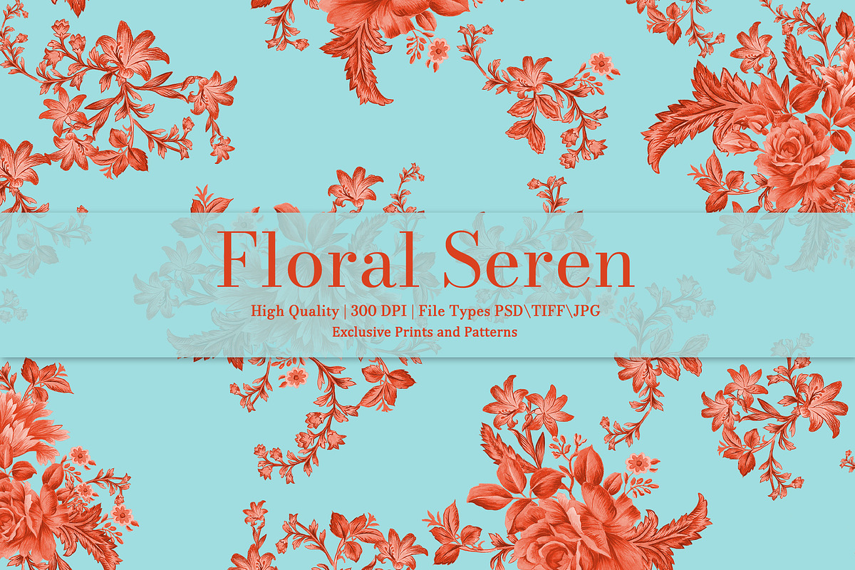 Floral Seren Prints & Patterns, a Pattern Graphic by GND ART STUDIO (Photo 1 of 8)