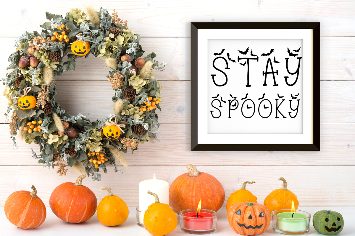 Batty Belfry Halloween Bats Font, a Serif Font by Dancing with Ink (Photo 2 of 24)