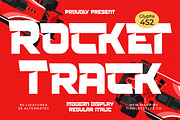 Rocket Track Modern Racing Font, a Sans Serif Font by timelesstype.co (Thumbnail 1 of 20)