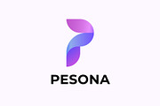 Gradient letter P logo template, a Branding & Logo Template by takuloerizal (Thumbnail 1 of 2)