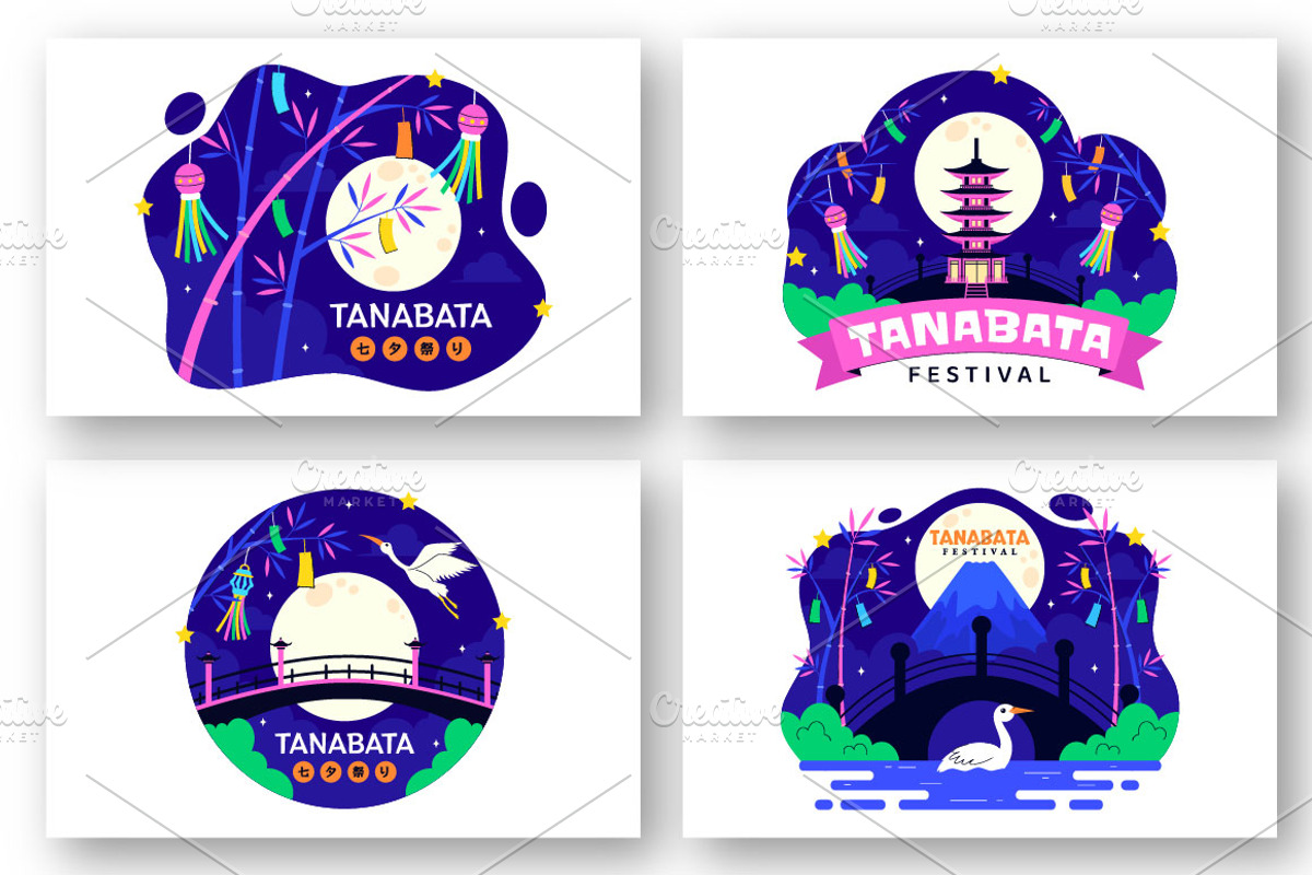 10 Tanabata Festival Illustration, a Seasonal Illustration by denayunebgt (Photo 3 of 4)