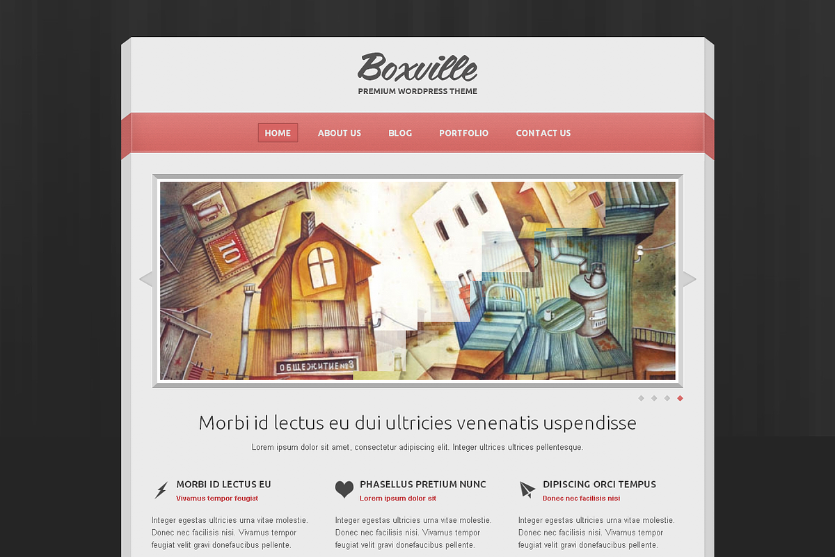Boxville Wordpress Theme, a Websites & App Template by cssmania (Photo 1 of 5)