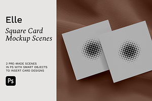 Square Business card Mockup, a Print Template by Bonumo