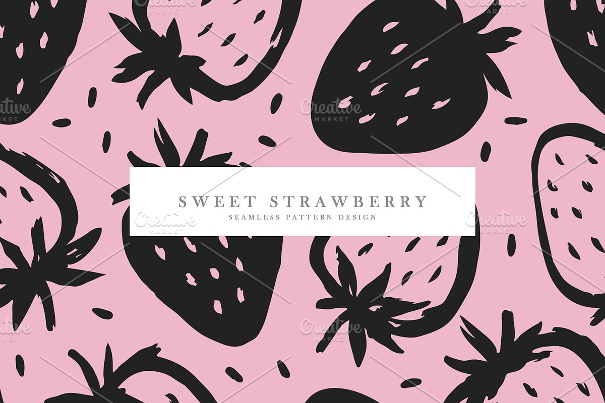 Sweet Strawberry, a Pattern Graphic by Nadezda (Photo 1 of 6)