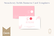 Strawberry Fields Business Cards, a Business Card Template by the Studio Libran (Thumbnail 1 of 3)