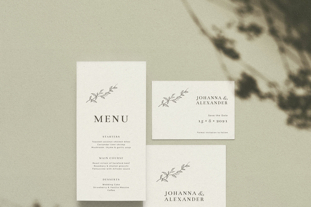 ELEGANT MODERN WEDDING | 30 Cards, an Invitation Template by Crocus Paperi (Photo 5 of 11)