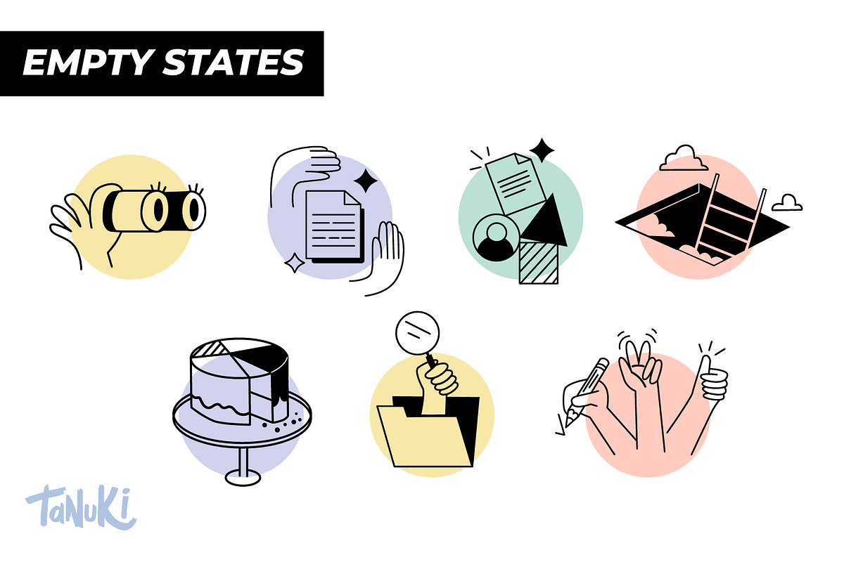Friendly Data-Hand drawn vectors, a Technology Illustration by Tanukis (Photo 3 of 11)