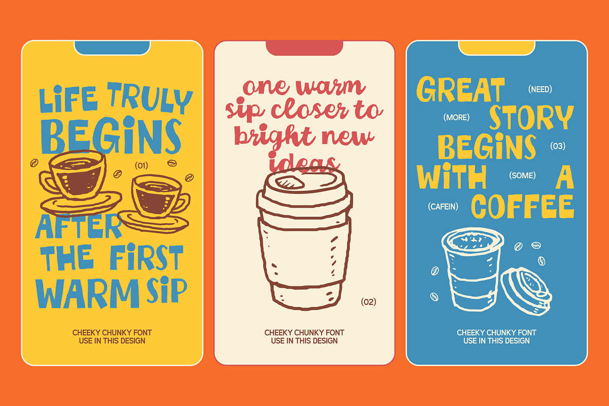 Cheeky Chunky - Sans Vibe Script, a Script Font by agnyhasyastudio (Photo 10 of 16)