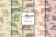 Seamless Hand-Drawn Leopard Pattern, a Pattern Graphic by Alwee Studio (Thumbnail 1 of 6)
