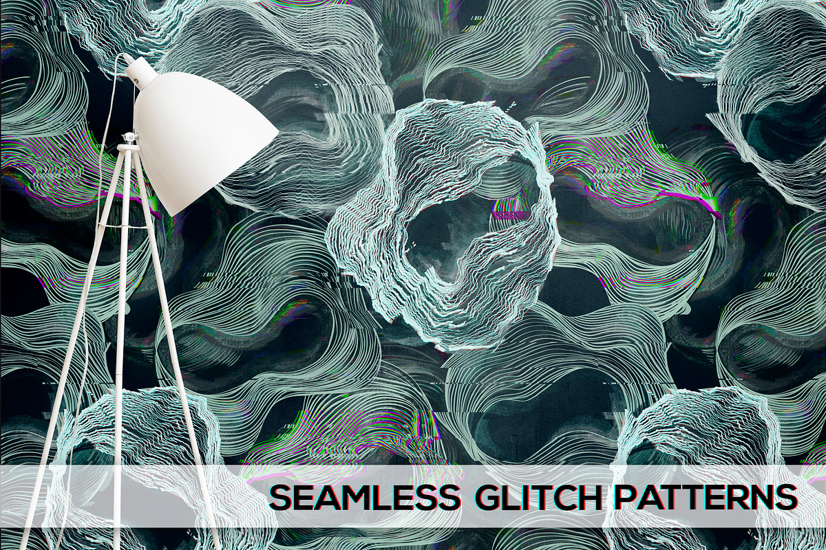 SEAMLESS GLITCH PATTERNS, a Pattern Graphic by ANAKOTO (Photo 22 of 25)