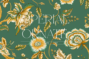 Imperial Ornate Luxury Prints, a Pattern Graphic by LEAFure