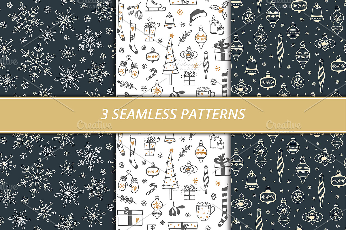 Christmas vector doodles bundle, a Graphic by InkySplash (Photo 6 of 9)