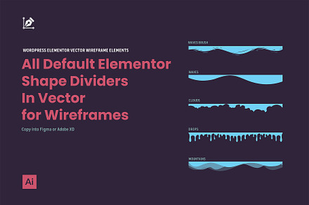 Elementor Dividers - Vector Pack, a Wireframe Template by IFBdesign