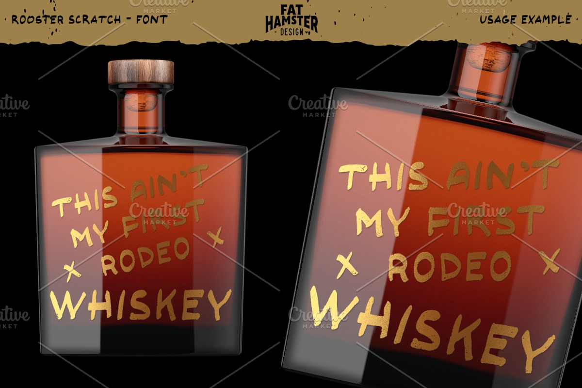 Rooster Scratch handcrafted font, a Handwritten Font by Fat Hamster (Photo 8 of 9)
