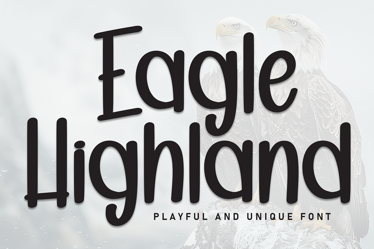 Eagle Higland | Script Font, a Script Font by Scratchones (Photo 1 of 8)