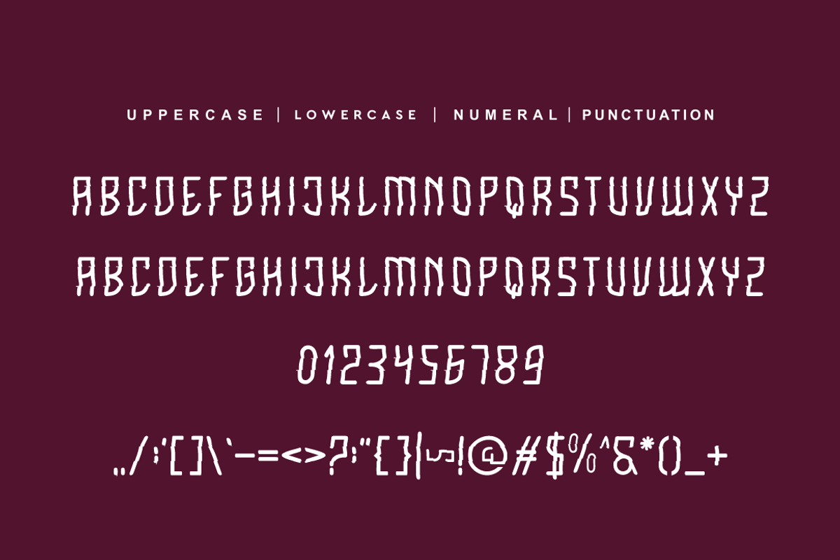 Glitch Click - Cyber & Glitch Font, a Sans Serif Font by QR Design Studio (Photo 6 of 6)