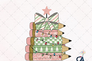 Christmas Teacher Custom Design Png, an Illustration by Creative Art