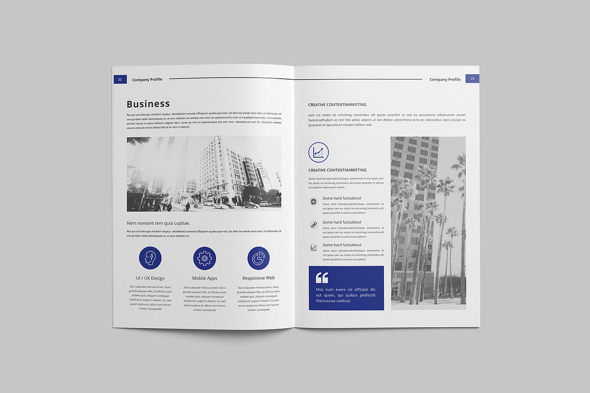 Company profile Template, a Brochure Template by Tanber Hossen (Photo 13 of 14)